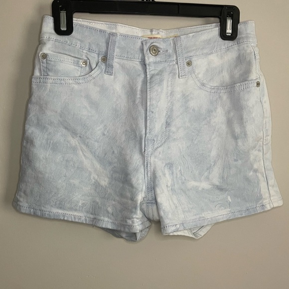 Levi’s High Rise Acid Wash Denim Shorts - Picture 1 of 5